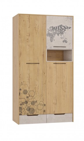 Шкаф для одежды 3 двери и 2 ящика Шк134.0 ДС Стэнфорд в Нягани - nyagan.mebel-74.com | фото