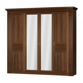 Шкаф для одежды 4-дверный №203 "Лючия" Дуб оксфорд в Нягани - nyagan.mebel-74.com | фото