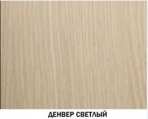 Шкаф для одежды №609 "Инна" Денвер светлый (*без полок) в Нягани - nyagan.mebel-74.com | фото