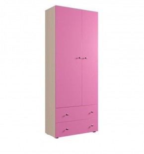 Шкаф ДМ 800 с 2-мя ящиками (розовый) в Нягани - nyagan.mebel-74.com | фото