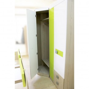 Шкаф угловой 700 Стиль № 3 (туя светлая/лайм) в Нягани - nyagan.mebel-74.com | фото