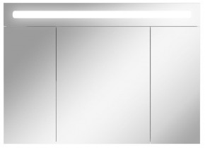 Шкаф-зеркало Аврора 100 с подсветкой LED Домино (DV8012HZ) в Нягани - nyagan.mebel-74.com | фото