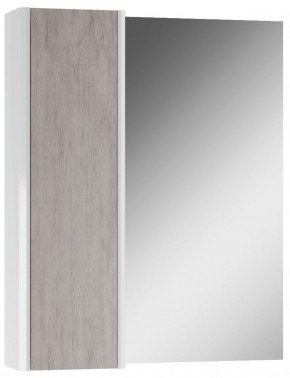 Шкаф-зеркало Uno 60 Дуб серый левый/правый Домино (DU1503HZ) в Нягани - nyagan.mebel-74.com | фото
