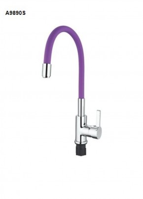 Смеситель для кухни с силиконовым изливом A9890S (Фиолетовый) в Нягани - nyagan.mebel-74.com | фото