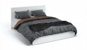 Спальня Йорк Кровать 160 с подъемным механизмом Белый жемчуг/Белый глянец в Нягани - nyagan.mebel-74.com | фото