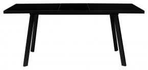 Стол ФИН 120 Черный, стекло/ Черный каркас М-City в Нягани - nyagan.mebel-74.com | фото