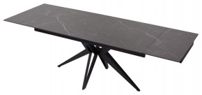 Стол FORIO 160 MATT BLACK MARBLE SOLID CERAMIC / BLACK, ®DISAUR в Нягани - nyagan.mebel-74.com | фото
