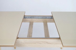 Стол раскладной со стеклом (опоры массив цилиндрический) "Хоста" в Нягани - nyagan.mebel-74.com | фото