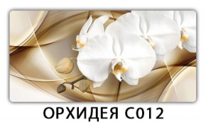 Стол раздвижной Трилогия с фотопечатью Орхидея C012 в Нягани - nyagan.mebel-74.com | фото