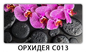 Стол раздвижной Трилогия с фотопечатью Орхидея C013 в Нягани - nyagan.mebel-74.com | фото