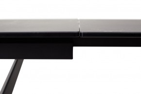 Стол RIETI 200 NERO KL-116 Черный мрамор матовый, итальянская керамика/ черный каркас, ®DISAUR в Нягани - nyagan.mebel-74.com | фото