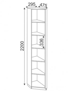 Угловая секция Глэдис М25 (ЯШС/Белый) в Нягани - nyagan.mebel-74.com | фото