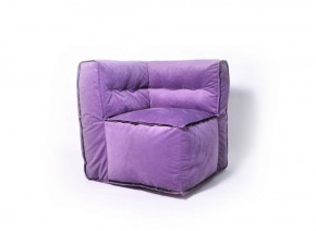 Угловое модульное бескаркасное кресло Комфорт (Фиолет велюр) в Нягани - nyagan.mebel-74.com | фото