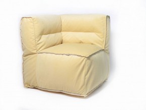 Угловое модульное бескаркасное кресло Комфорт (Желтый велюр) в Нягани - nyagan.mebel-74.com | фото