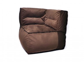 Угловое модульное бескаркасное кресло Комфорт (Шоколад велюр) в Нягани - nyagan.mebel-74.com | фото