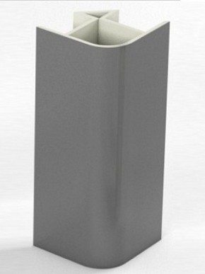 Угловое соединение для цоколя 90 гр. h150 мм (Алюминий, Белый, Черный, Сонома) в Нягани - nyagan.mebel-74.com | фото