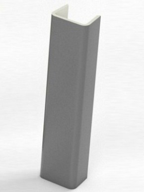 Торцевая заглушка  для цоколя h100 мм (Алюминий, Белый, Черный, Сонома) в Нягани - nyagan.mebel-74.com | фото