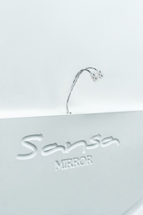 Зеркало Gia 75 white с подсветкой Sansa (SGa1044Z) в Нягани - nyagan.mebel-74.com | фото