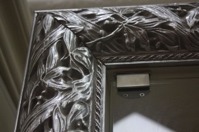 Зеркало Тиффани Premium слоновая кость/серебро (Ф/01(П) в Нягани - nyagan.mebel-74.com | фото